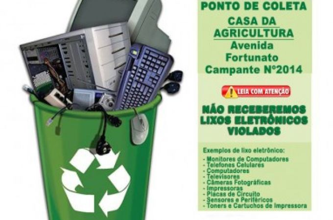 Campanha descarte correto do lixo eletrônico 
