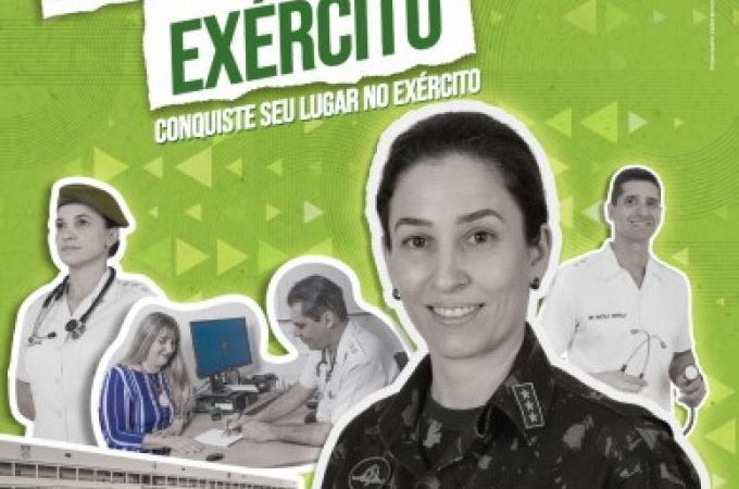 EXÉRCITO ABRE CONCURSO PÚBLICO PARA OFICIAIS DE SAÚDE, QUADRO COMPLEMENTAR DE OFICIAIS